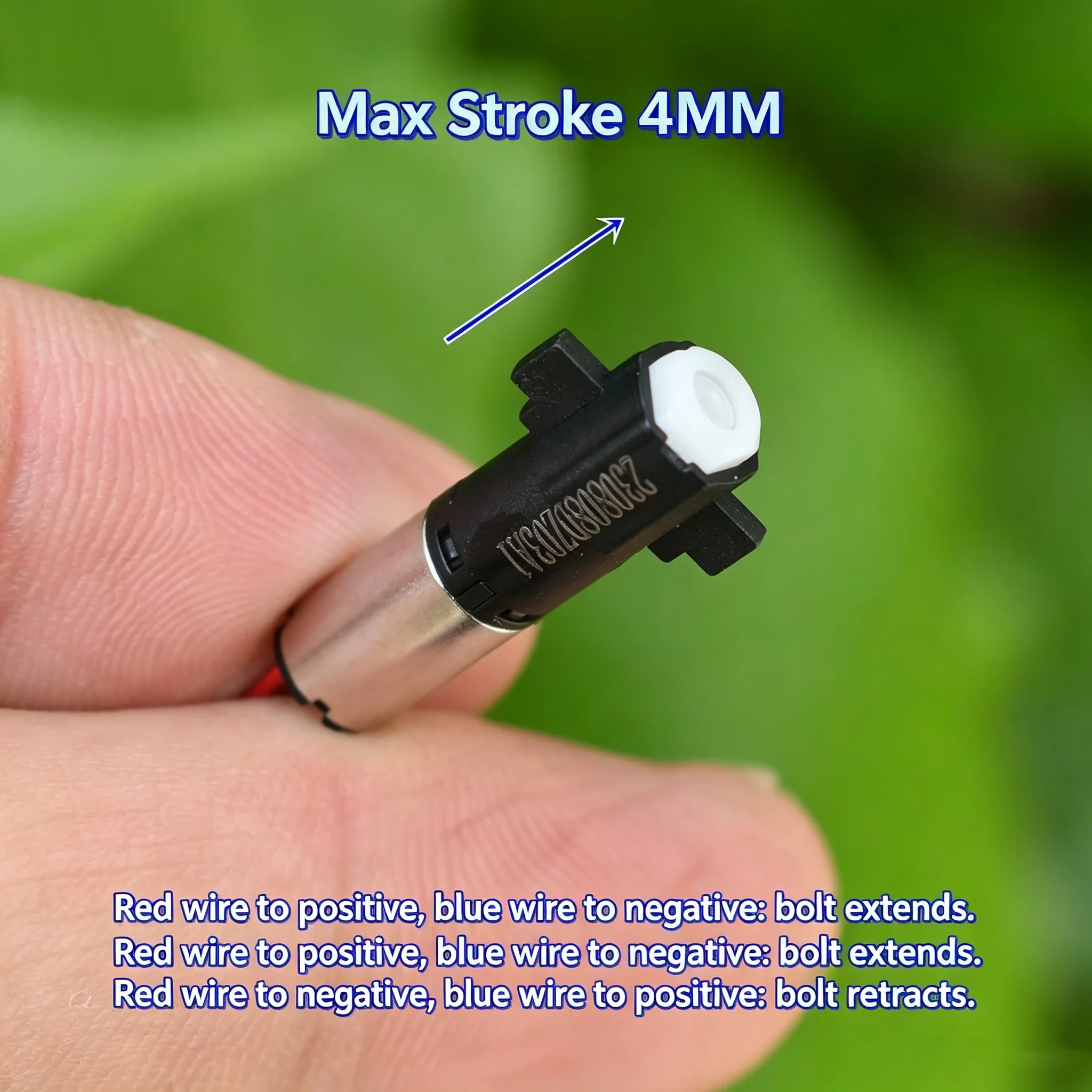 DC 1.5V-3.7V Mini 6mm Diameter Coreless Planetary Gear Motor 500g/f Thrust 4mm Stroke Linear Actuator for Fingerprint Lock