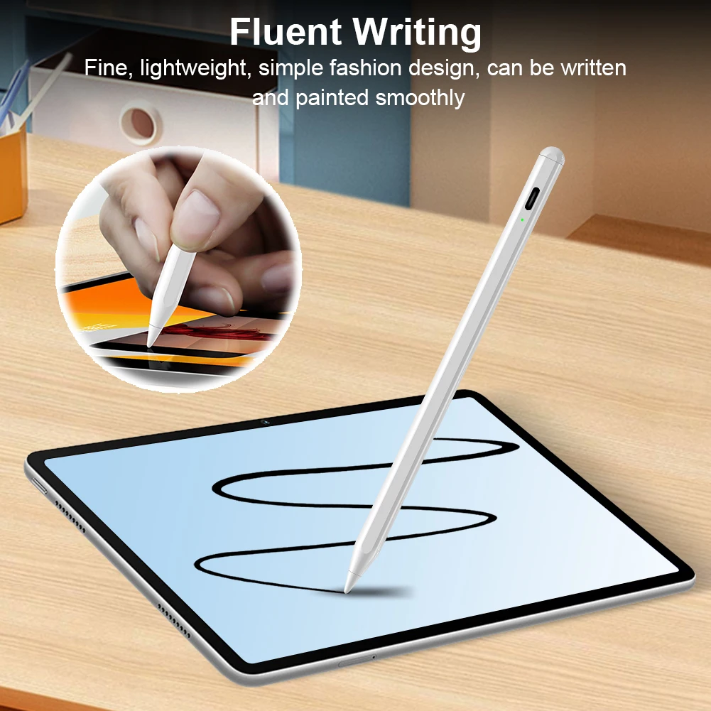 Styluspen voor tabletpen met touchscreen Hoge precisie en gevoeligheid met magnetische adsorptie voor Android/iPhone/iPad-tablets