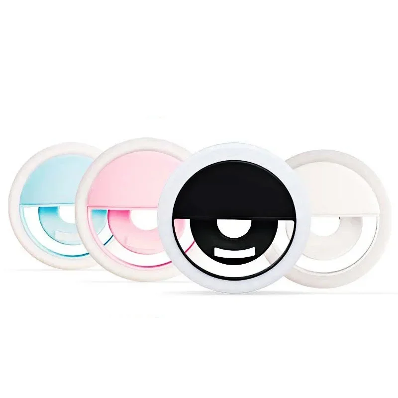 Bekwaam Clip-On Selfie Ringlamp Met 36 Led 3 Niveau Instelbare Helderheid Draagbare Oplaadbare Selfie Vulling Ring Licht