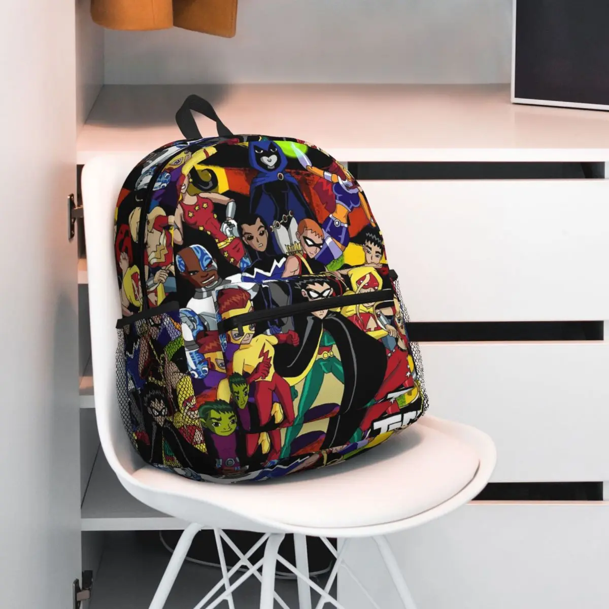 

Teen Titans Go Team Студенческий рюкзак Школьная сумка Походный дорожный рюкзак для мальчиков и девочек Модная сумка для книг Сумки на плечо