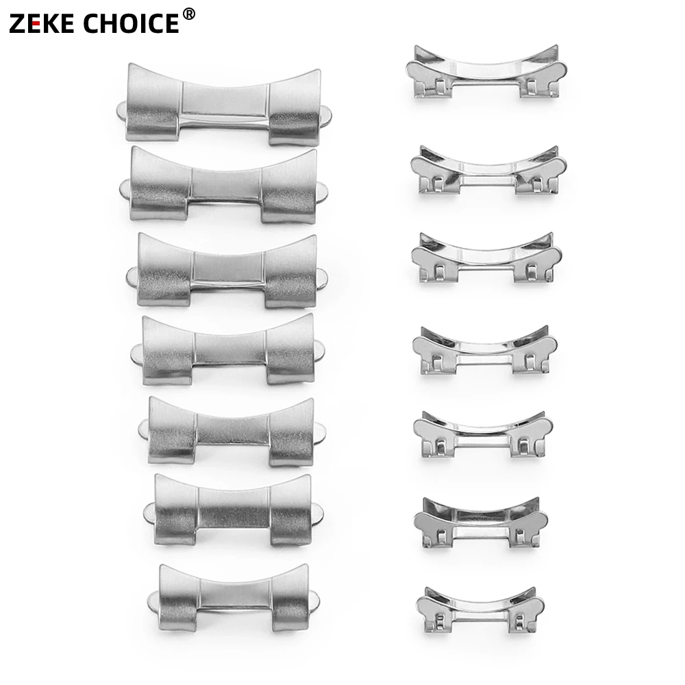 18/19/20/21/22mm Stainless Steel Bracelet Connectors for Seiko SKX007 SKX009 for Oyster for Jubilee Curved End Link Band Adapter view 6