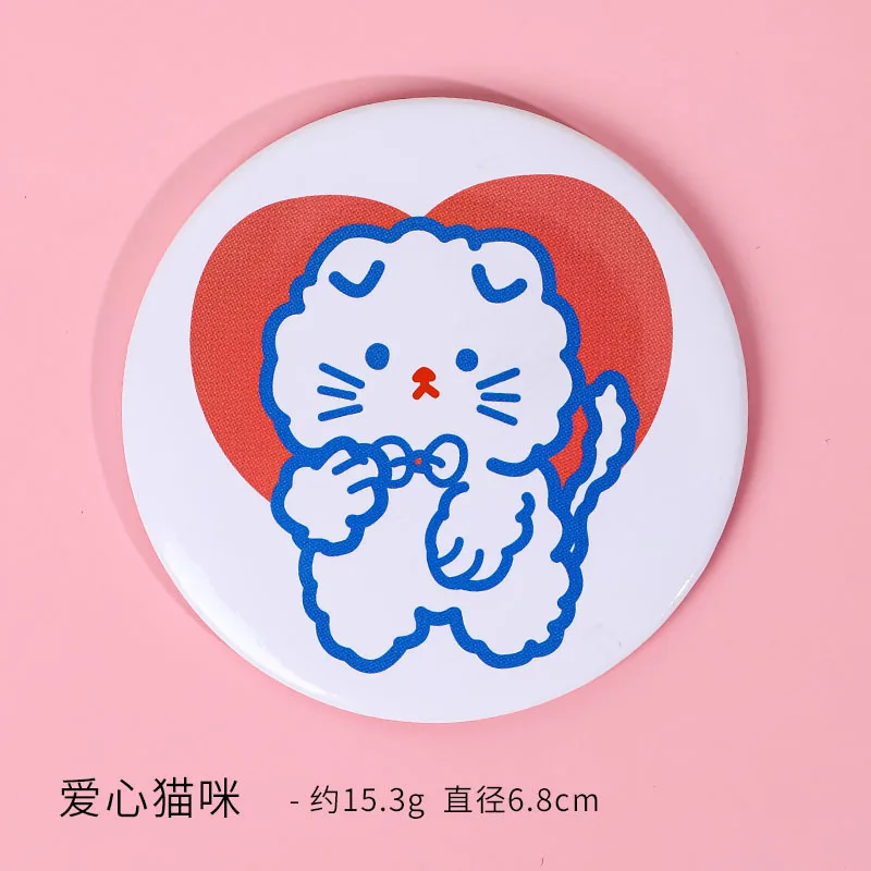 Single-sided Portable Makeup Mirror Cartoon Cute Portable Small Mirror Girl Gift