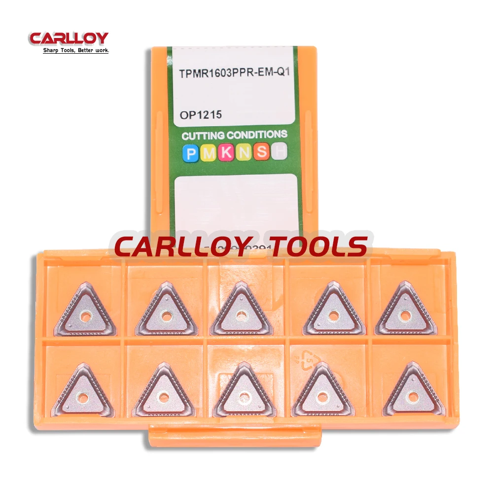 20pcs Insert TPMR1603PPR-EM OP1215 OP1315G Carbide Cutting Tool Plate TPMR 1603 PPR-EM For Stainless Steel