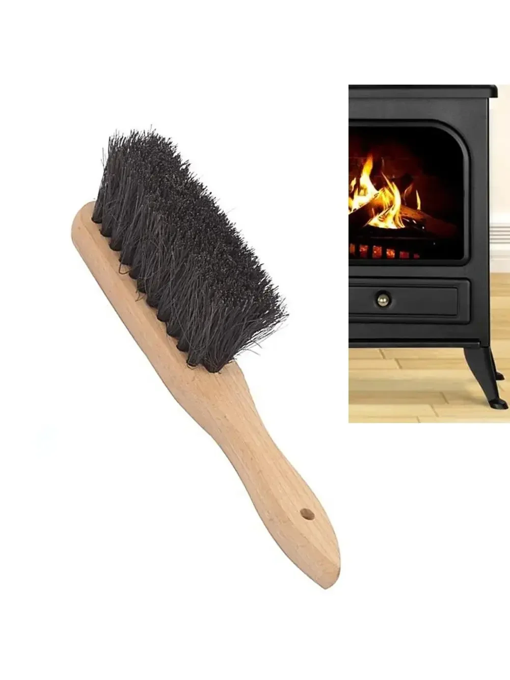 Brosse de cheminée d'hiver, cheminée, foyer, livres de neige tendance, balayage de poêle, fournitures de cheminées domestiques, 28cm