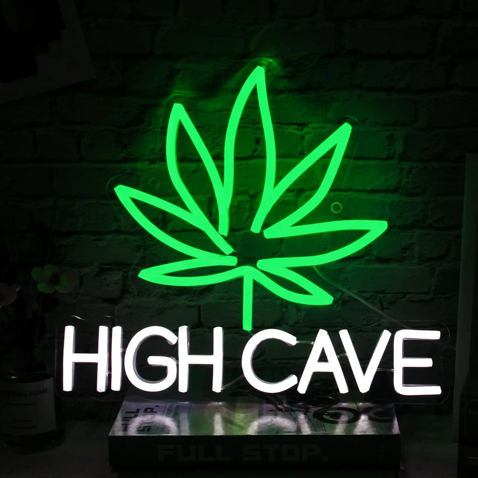 Green Leaf Neon LED Night Light Sign LED Wall Decor for Wedding Birthday Party Camping Kids Room Neon Decor Powered by USB