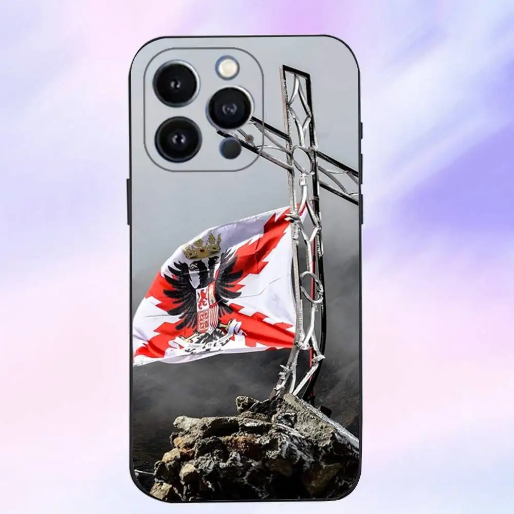 Spanish Guard Civil Emblem Phone Case  For iPhone 17,16,15,14,13,12,11 ,Pro Max,XS,X,XR,SE,Mini,8,7,Soft Silicone Black Cover
