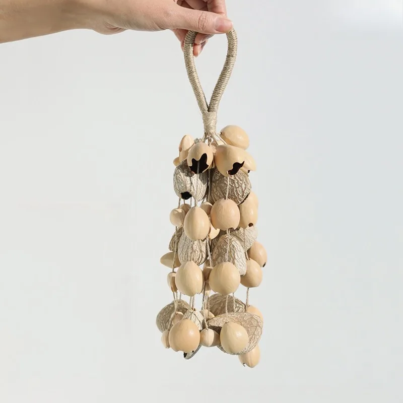 

Mixed Fruit Shell Hand Bell Meditation Outdoor Wind Chimes Eggshell Hand Bells Accompaniment Percussion Musical Instruments