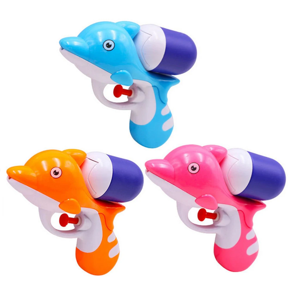 Tir à eau au Design dauphin Adorable, 3 pièces, idéal pour les jours d'été chauds, les fêtes d'enfants, les événements, la plage, les piscines, couleurs mélangées
