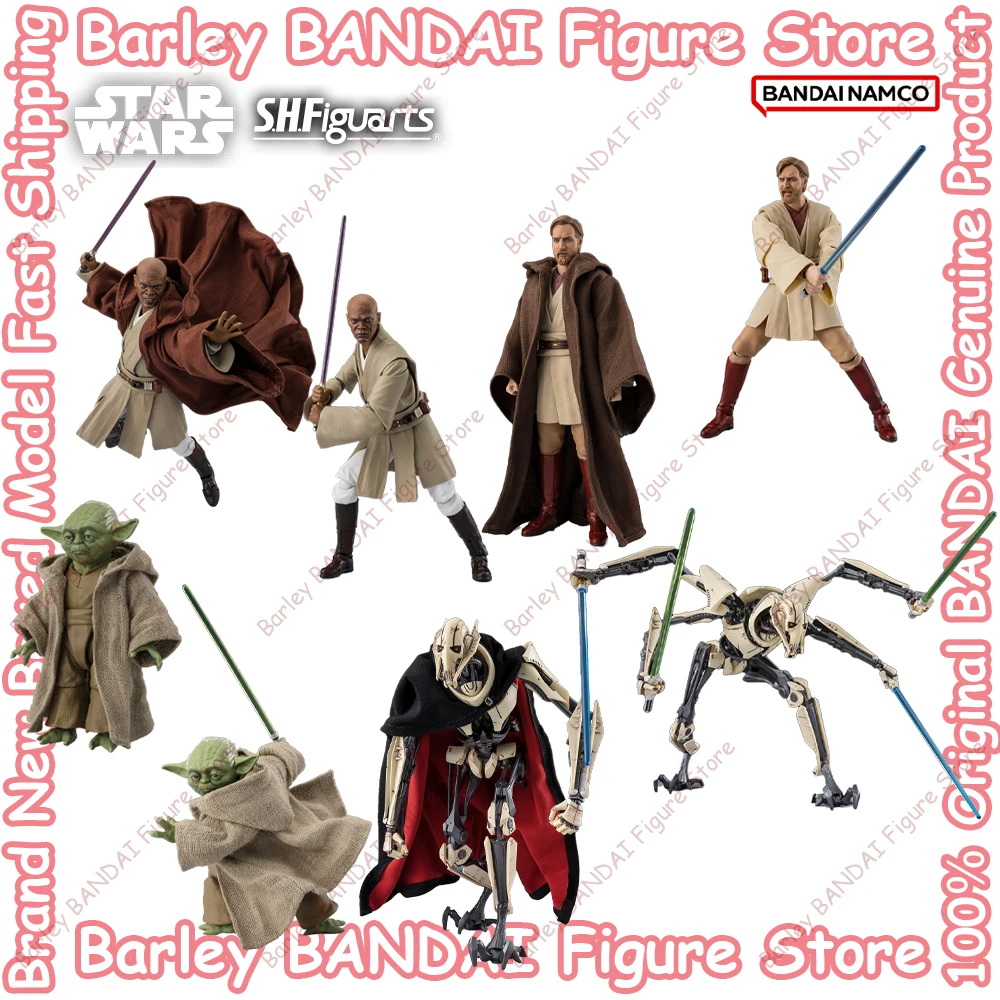 

In Stock BANDAI STAR WARS: Revenge of the Sith Mace Windu General Grievous Obi-Wan Kenobi Yoda Ben Kenobi Premium Model Kit