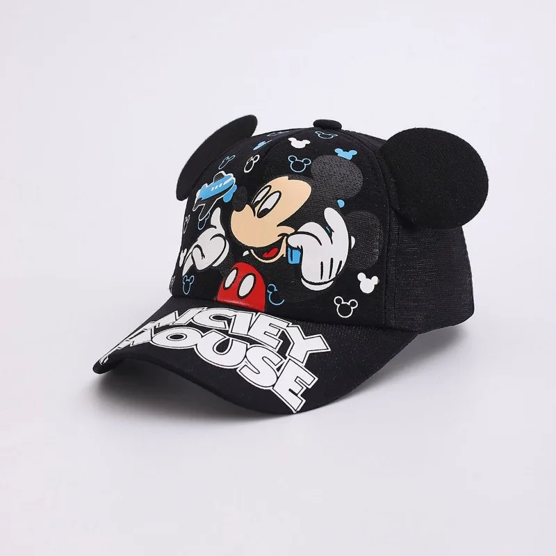 

Cute Cartoon Minnie Girls Baseball Cap Bow Spring Outdoor Sunshade Cap Mickey Outing Children's Hat