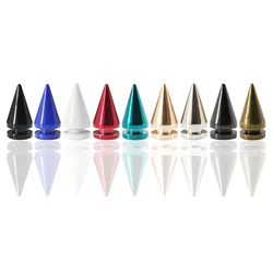 10x20mm złoto srebro stożek Bullet szpilki kolce ubrania Screwback Punk fajne nity odzieży dla majsterkowiczów Craft skóra/torba/buty łatka