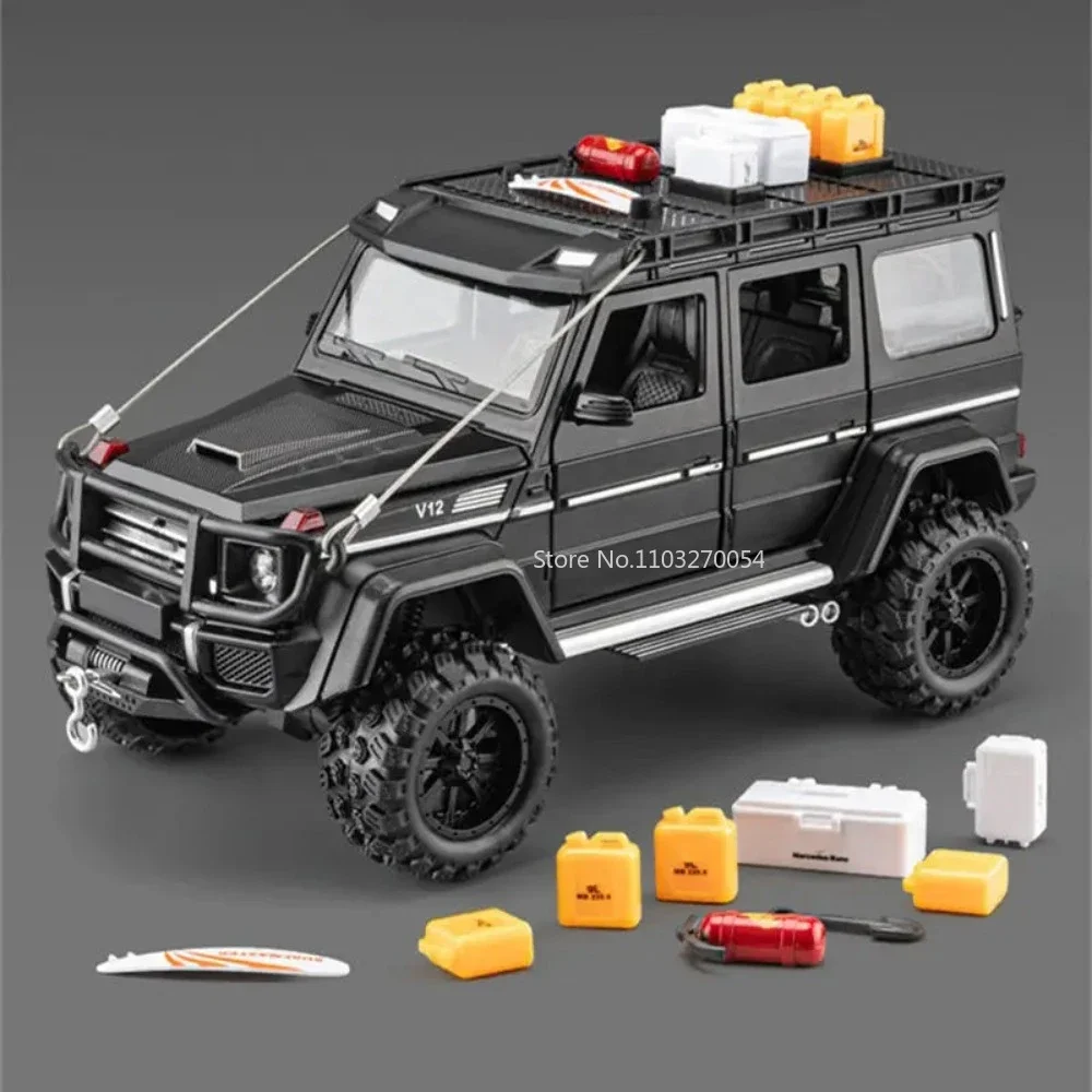 1/24 G550-4x4 Alloy Diecasts Cars Model Toy Simulation Metal Off-Road Vehicles With Sound And Light Models Kids Gifts Collection