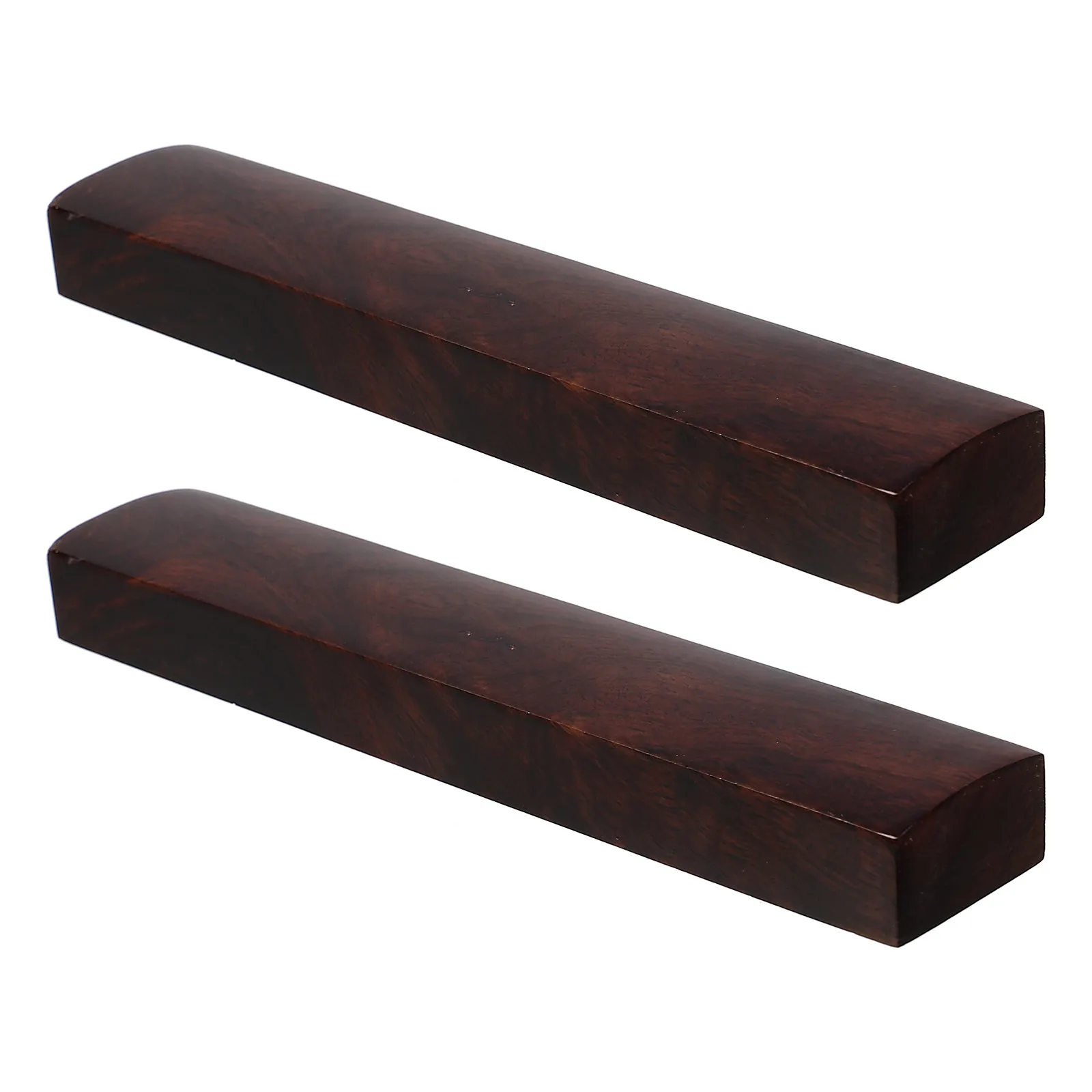 2Pcs Natural Black Catalpa Calligraphy Paperweights Elegant Minimalist Design Solid Wood Paper Weight for Office Study Home