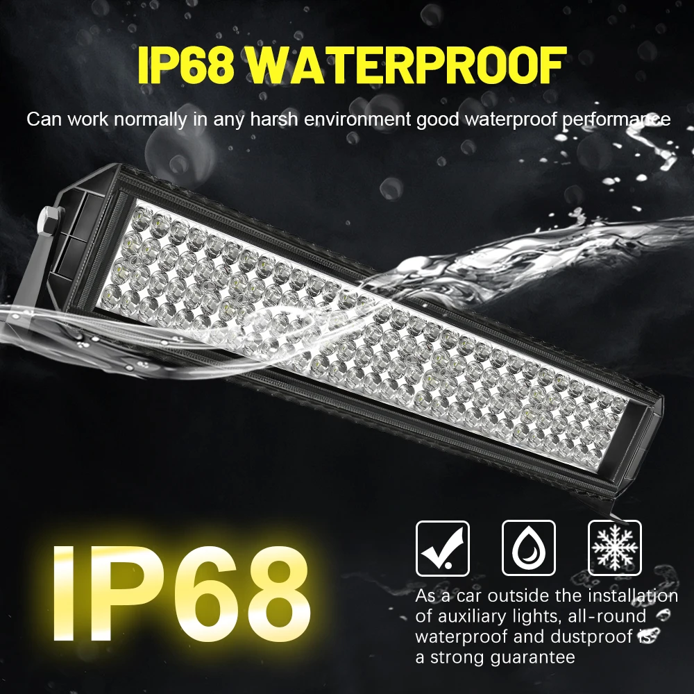 CO LIGHT 4-Rows LED Light Bar 12" 20" 28" 90000LM Spot Flood Combo Beam Driving Off Road Work Light for Truck Pickup ATV UTV SUV view 3