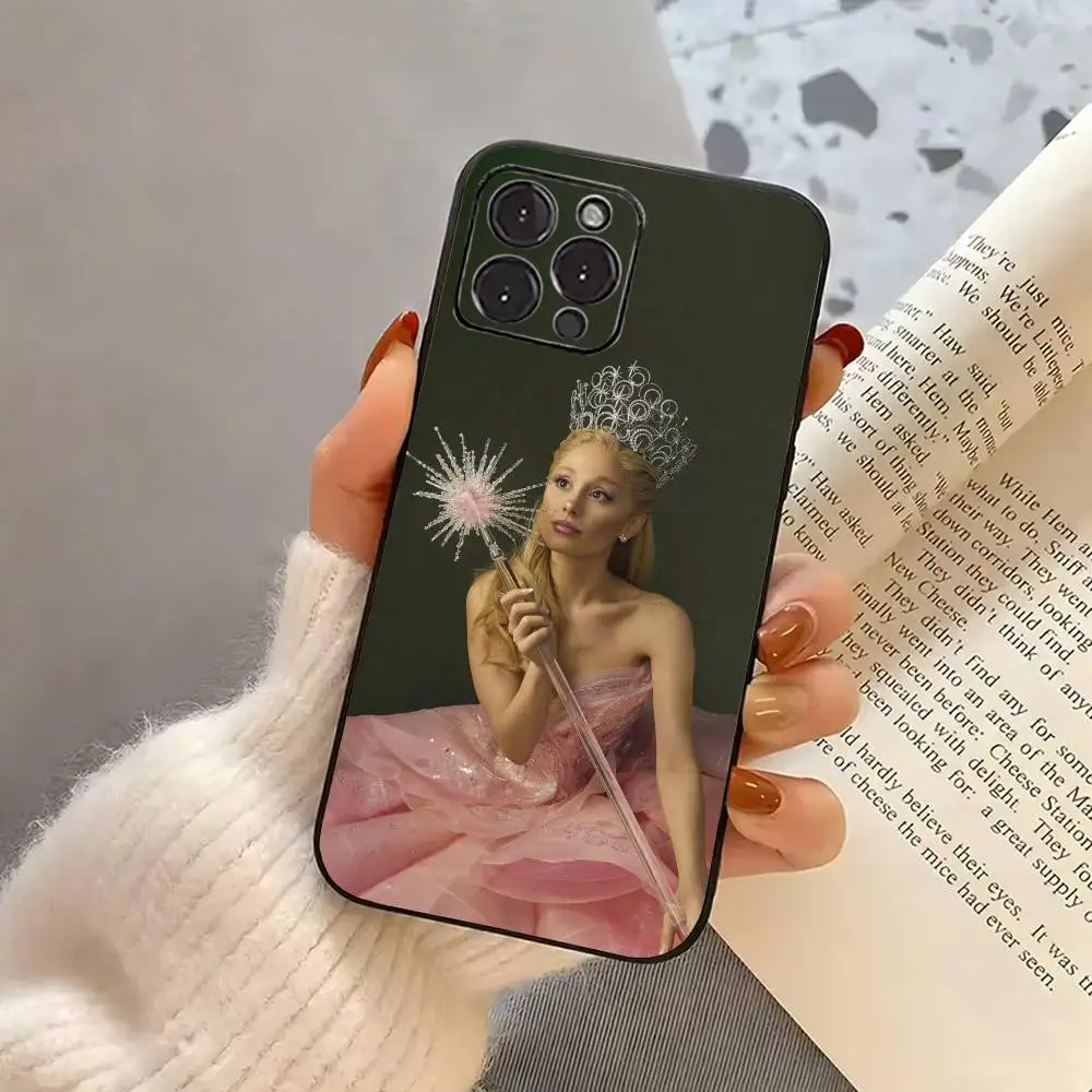 حافظة هاتف للفتيات المغنية A-ArianaS G-GrandeES لهاتف iPhone 17، 16,15,14,13,12,11 Plus، Pro Max، أخرى غطاء أسود ناعم #5