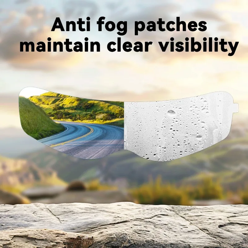 ترقية نانو PET خوذة قناع مكافحة الضباب فيلم المطر درع ملصق العالمي للدراجات النارية ركوب والعتاد موتو عدسة واقية ملحق