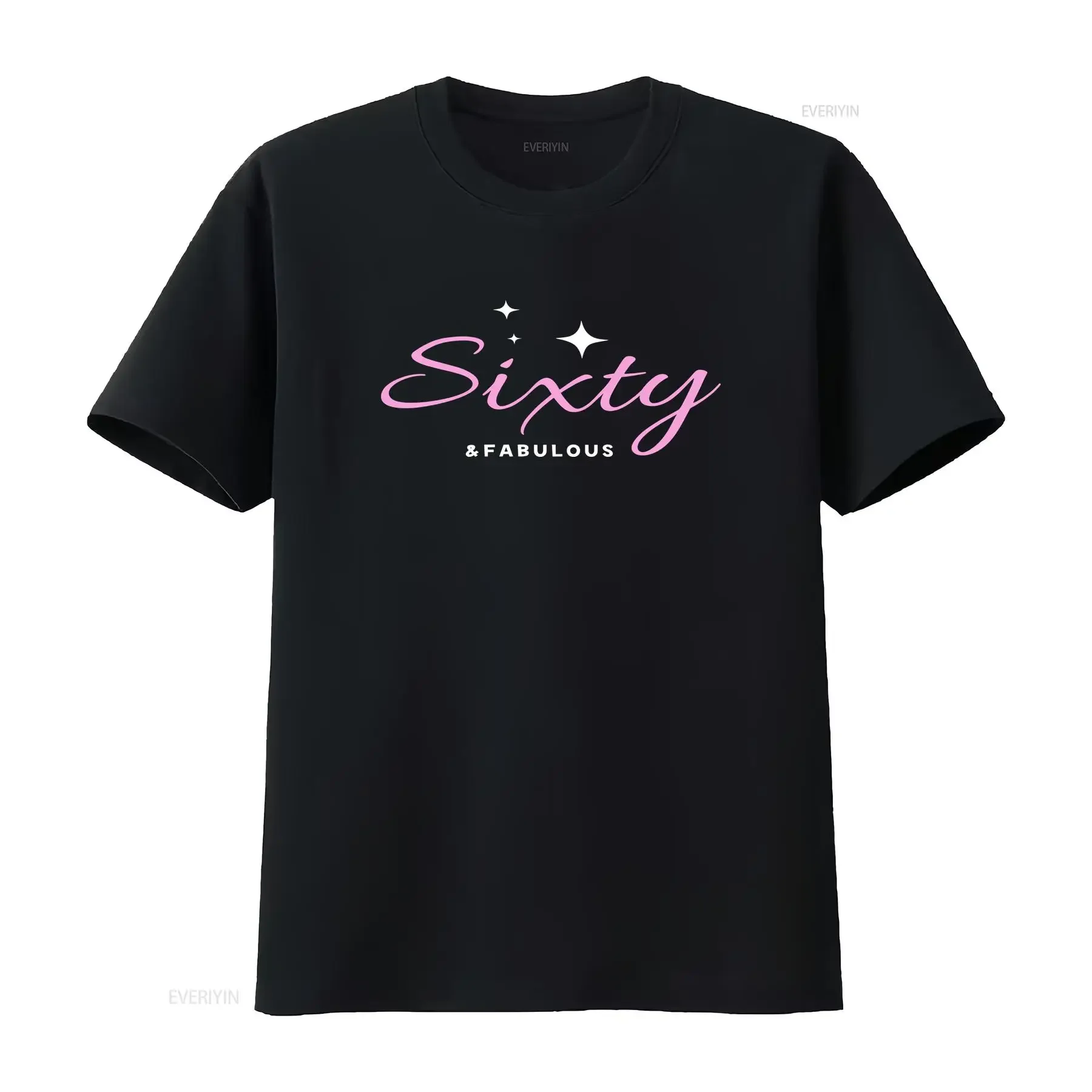 Sixty and Fabulous Birthday T Shirt 60th Milestone for Him Present Her vintage Washed Casual Slightly Stylish Comfortable