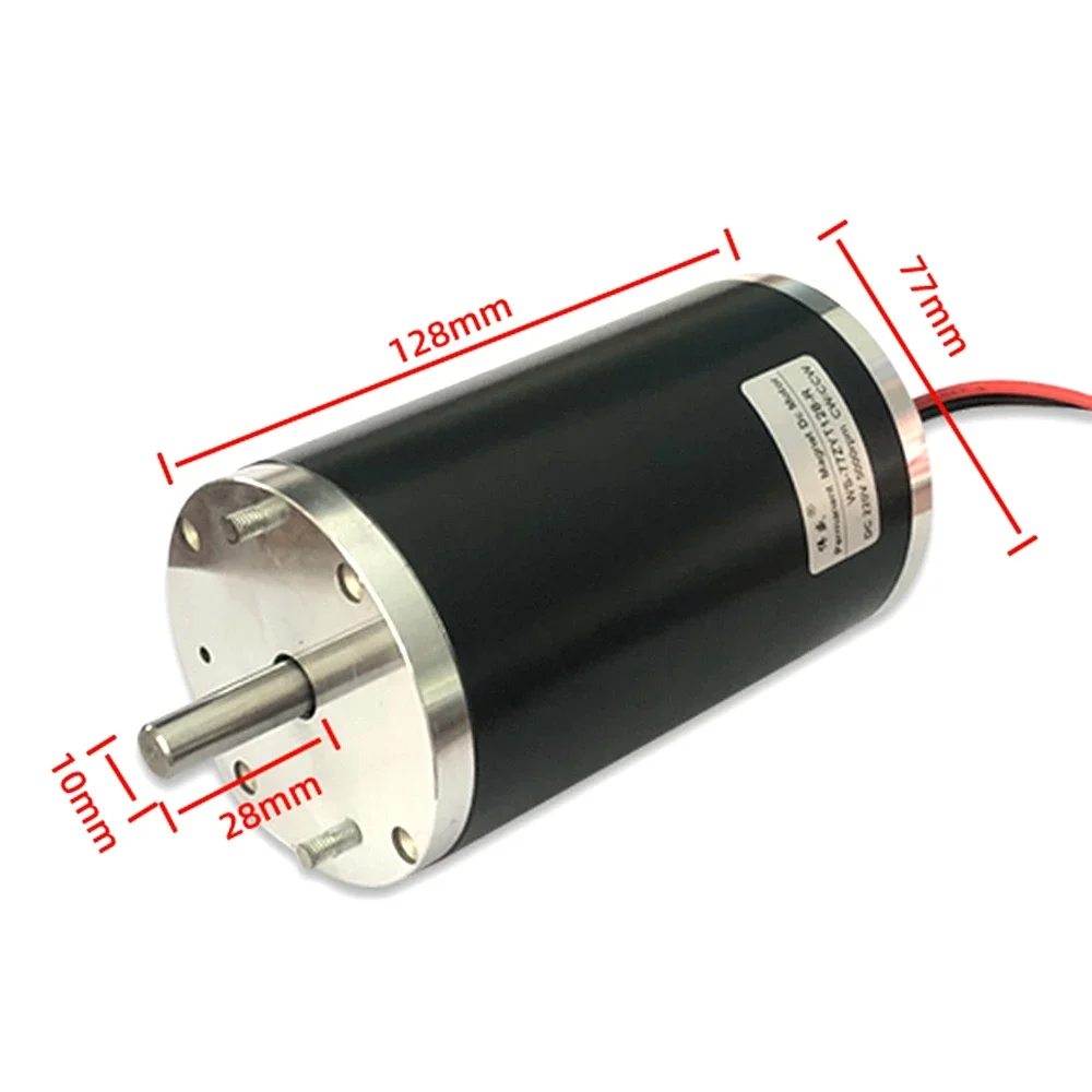 تيار مستمر 220 فولت 200 واط موتور تيار مباشر المغناطيس الدائم 77 مللي متر القطر عالية السرعة عزم الطاقة قابل للتعديل سرعة CW/CCW لتقوم بها بنفسك آلة حلوى القطن #3