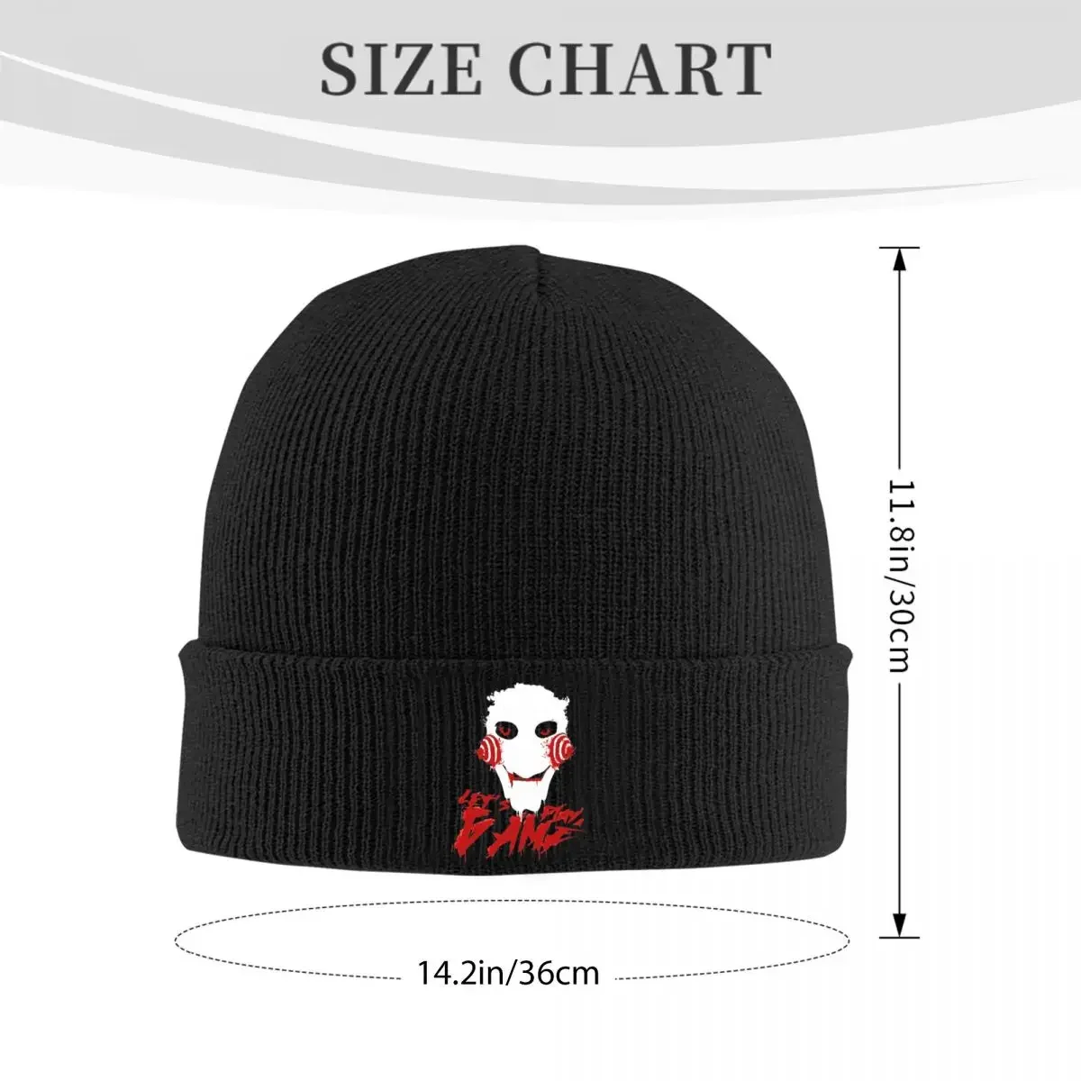 Let's Play Game Saw Hats Autumn Winter Beanies Warm Horror Movie Billy Cap Unisex Knitted Caps