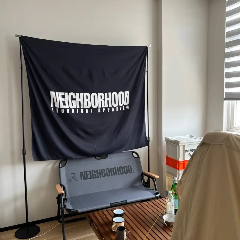 NBHD Neighborhood Outdoor Style Studio Office Room Bedroom Decoration Cloth Hanging Cloth Background Cloth