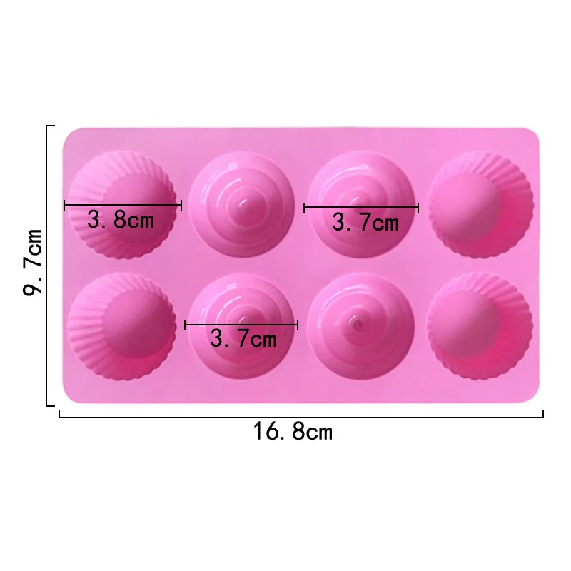 8-piece creative poop silicone chocolate mold, ice tray mold, jelly aromatherapy mold, plaster mold