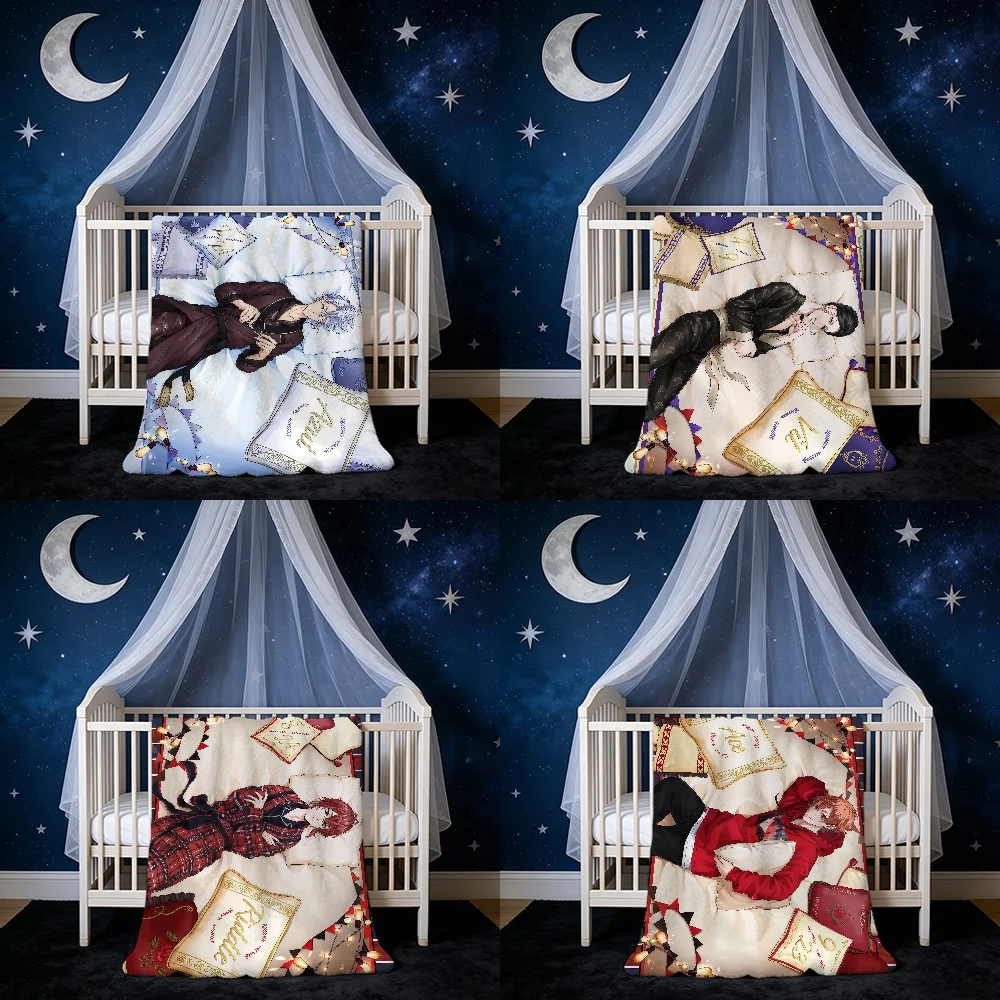 Game T-Twisted-Wonderland Blanket Blanket for Home Bedroom Bed Sofa Picnic Travel Office Cover Blanket Kids