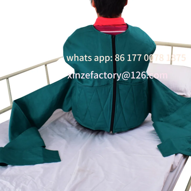 Customizable Elderly Bedridden Vest Restraint Clothing Double Layered Thickened Cotton Wheelchair Bed Security Fixation Belt