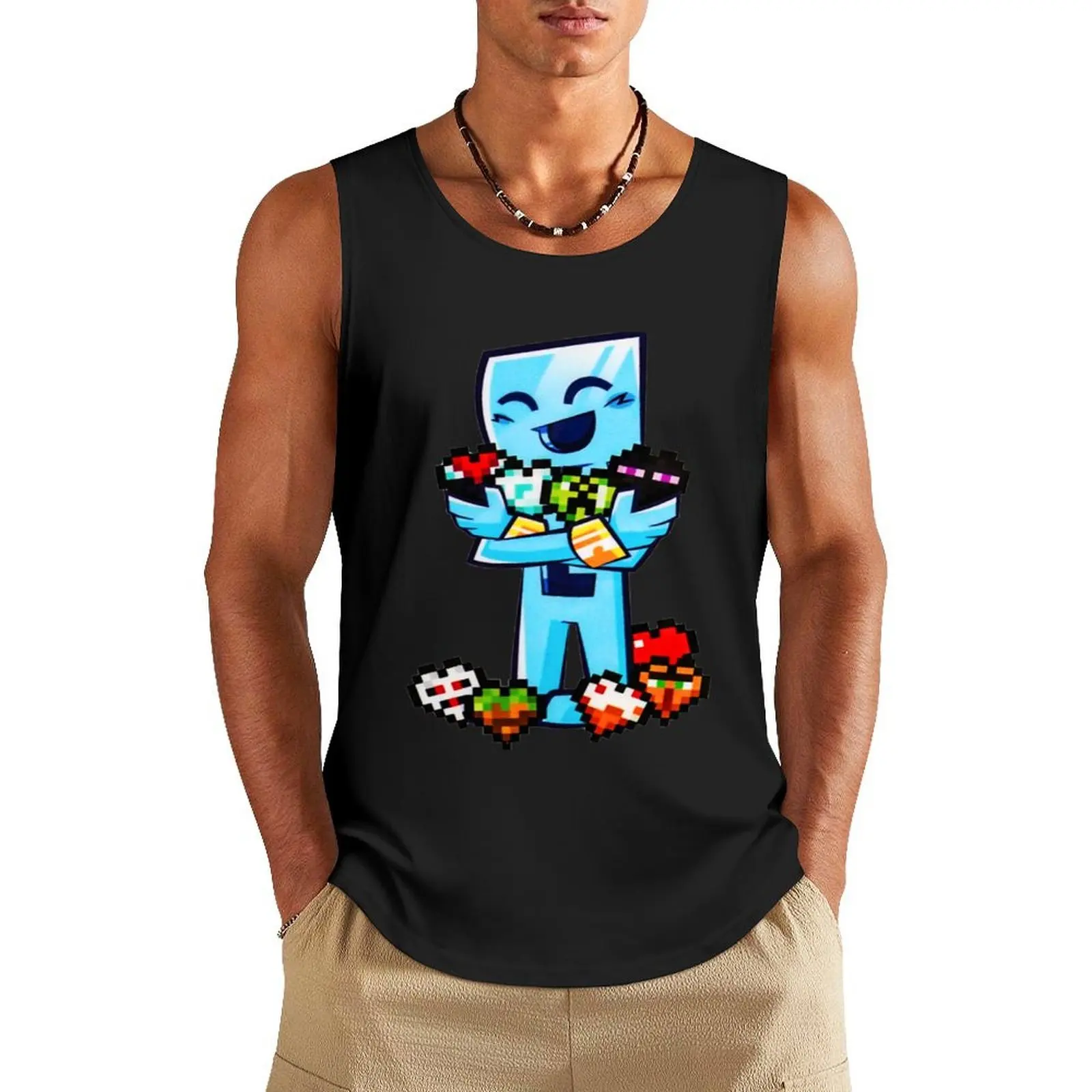 

Crafteer (2) Tank Top anime t-shirts Men's clothing Man summer clothes Men's fitness t-shirt