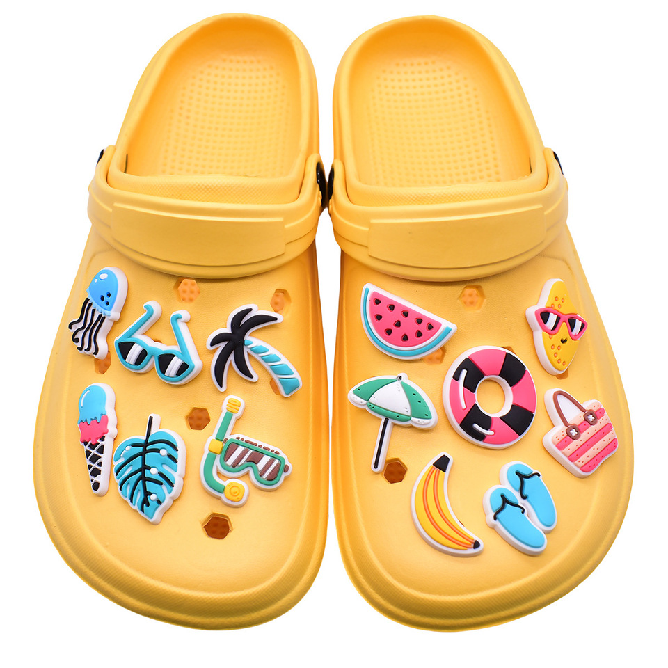 1Pcs Shoes Charms for Crocs Accessories Starfish Watermelon Decoration Jeans Women Clogs Buckle Kids Men Badges Boy Girl Gift