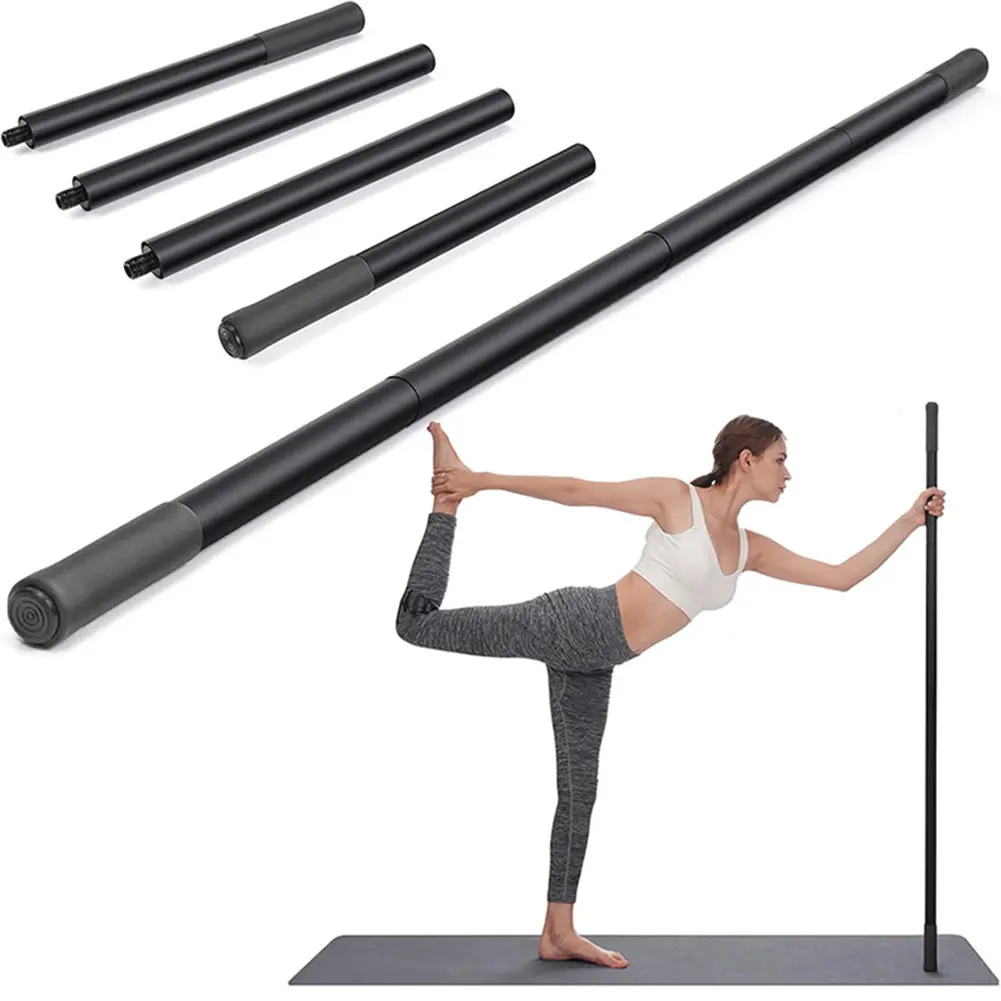

Yoga Stick 5 Ft Stretching Stick Adjustable Exercise Stick with Non-Slip Handle Stretch Stick for Balance and Flexibility