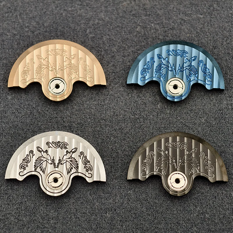 Mod NH35 NH36 Movement Automatic Hammer Rotor Fits NH34 NH35 NH36 NH38 NH70 4R 6R 7S26 Movement Pendulum Men's Watch Parts Refit