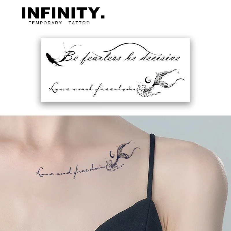 [Be fearless] temporary tattoo sticker, waterproof magic tattoo, lasts to 8-15 days fake tattoo, semi permanent tattoo