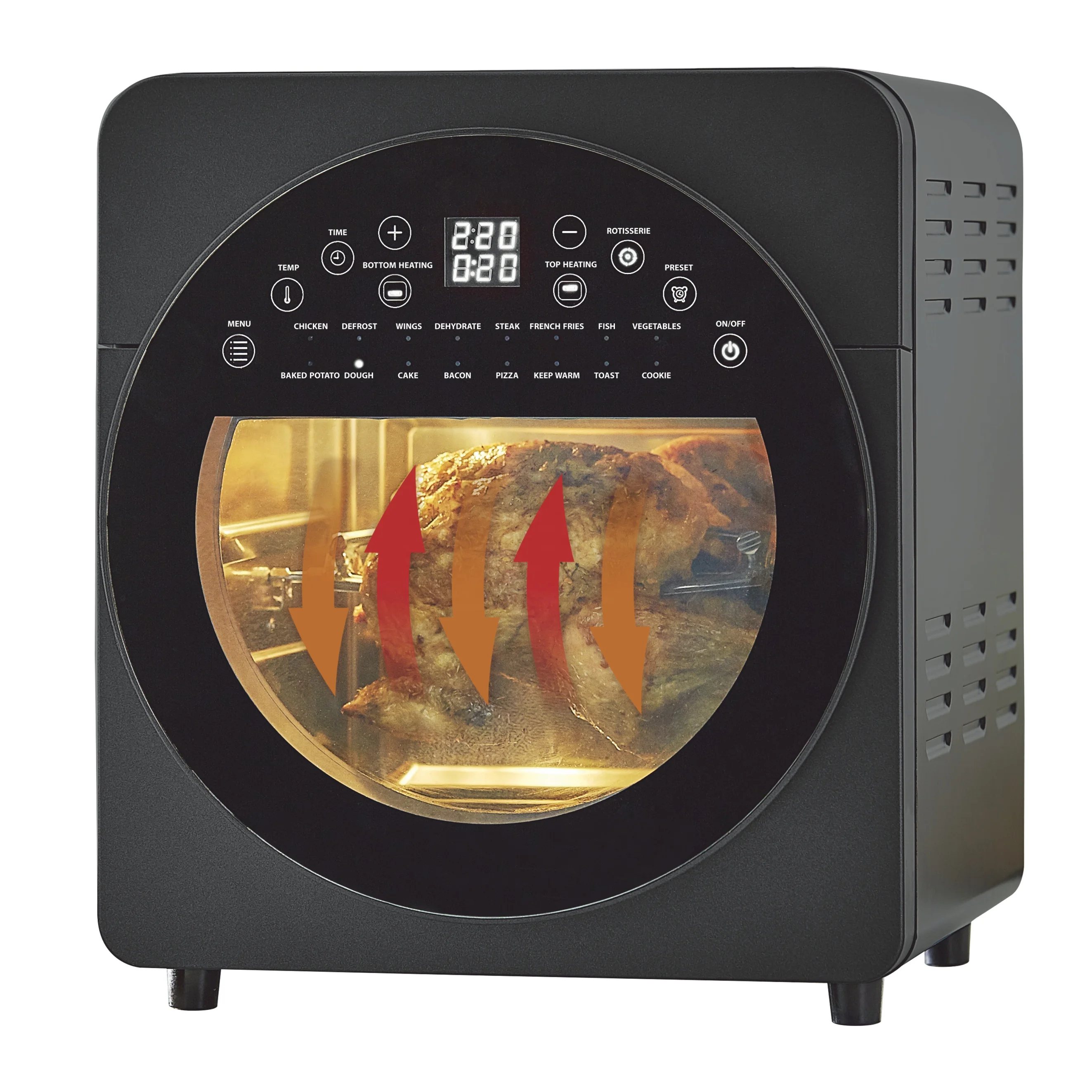 AF521T 14.5L Digital Panel Big Size Air Fryer Oven Pizza Oven Deep Fryers As Seen on TV