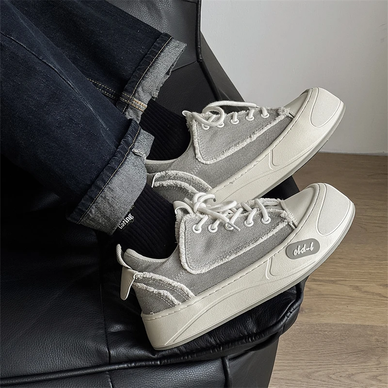 

Улучшите творчество, толстая подошва, удобные, износостойкие, противоскользящие, модные, популярные, спортивные, универсальные, новые мужские туфли для доски