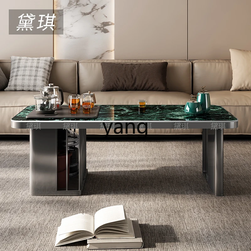 

LMM rock slab Kung Fu tea table tea brewing integrated light luxury Italian living room home automatic boiling water