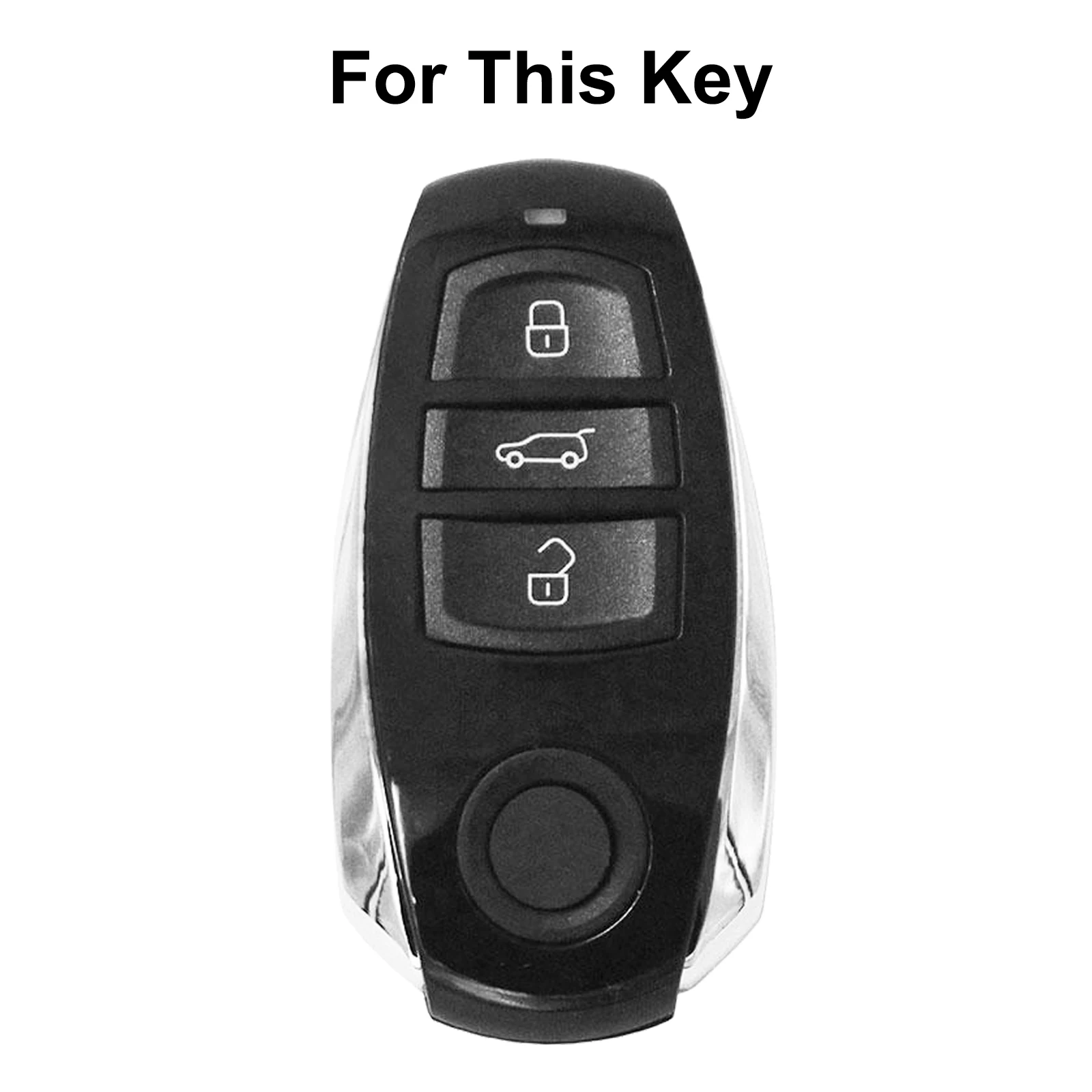 Remote Silicone Cover For Volkswagen Touareg 2011-2018 Remote Rubber Keyless Key Case Fob Protection Smart Entry Shell 3button