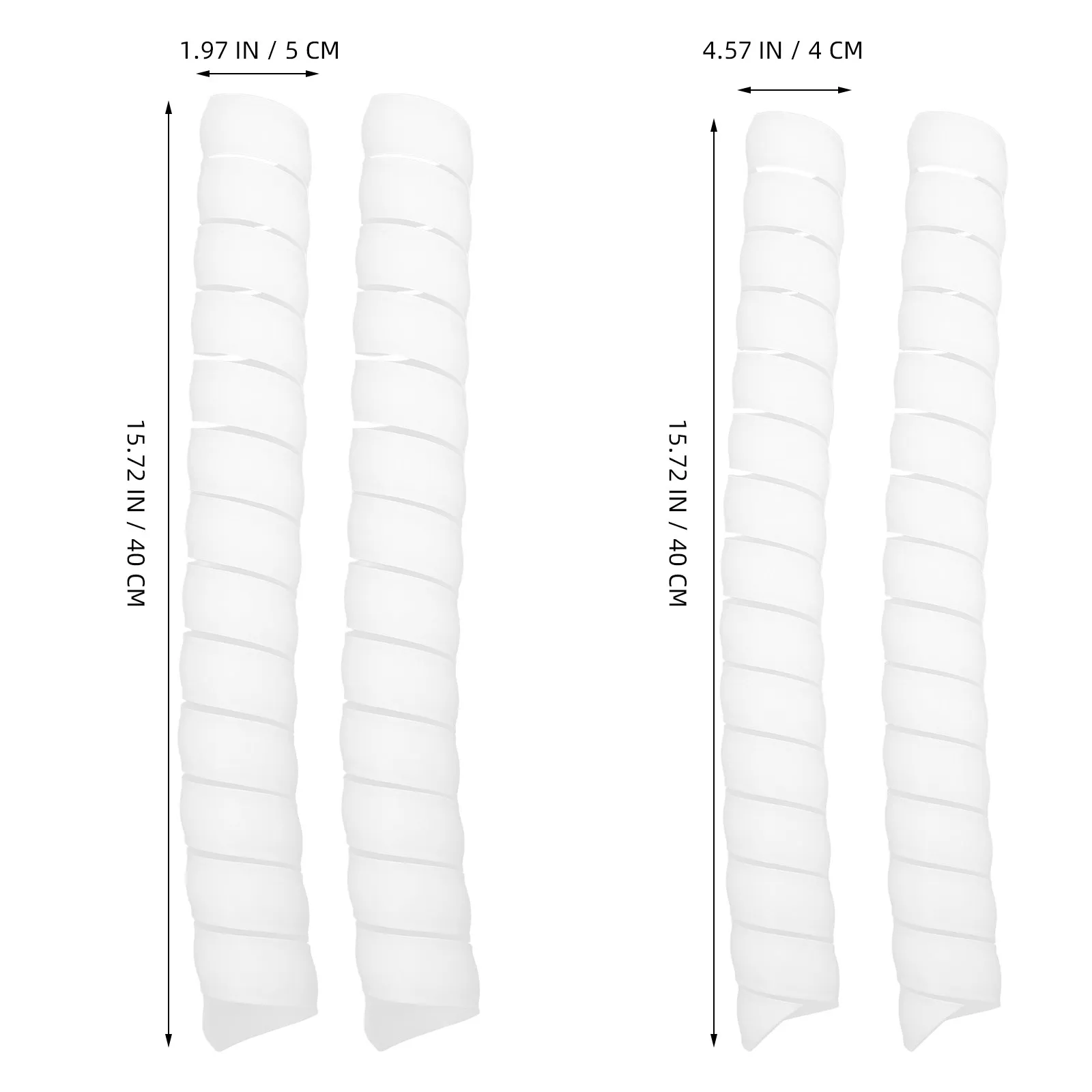6Pcs Tree Trunk Protector Spiral Plastic Guard for Animals Squirrel Deer Damage Prevention Tree Bark Protection Tubes Natural