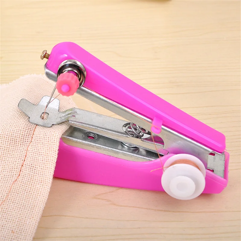 Home Use Hand Portable Mini Manual Sewing Machine Hand Pocket Outdoors Small Sewing Machine