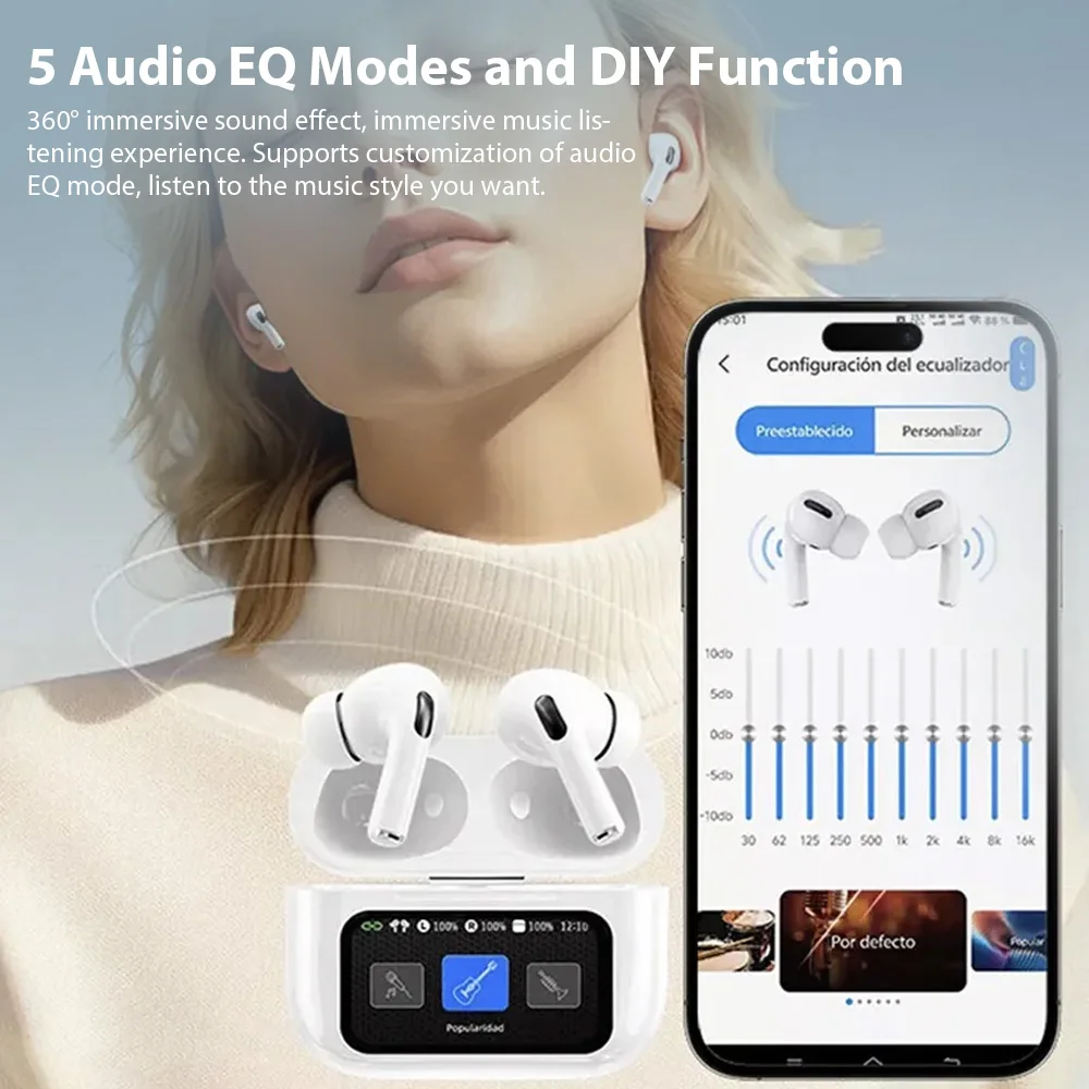 A9 Pro سماعة لاسلكية تعمل بالبلوتوث سماعة HiFi سماعة ستيريو ميكروفون للحد من الضوضاء سماعات أذن رياضية لهاتف Xiaomi Lenovo iPhone Samsung Huawei