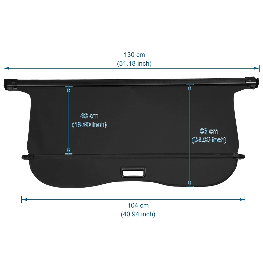 Retractable Cargo Cover Car Interior Rear Trunk Luggage Cover Security Shade Shield Curtain Fit for Changan CS35/CS55/CS75 PLUS