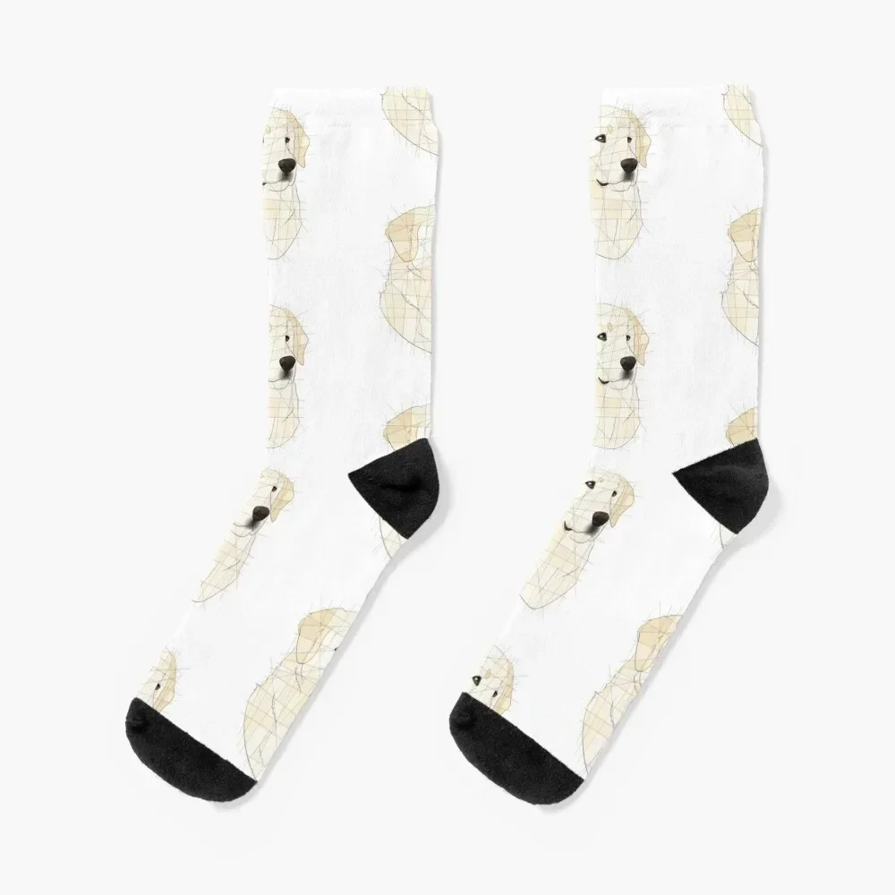 

English Cream Golden Retriever Socks golf floor Wholesale Men Socks Women's