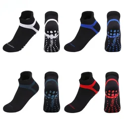 Large Non-slip Size Yoga Socks Silicone Gym Fitness Dance Sports Socks Men Women Cotton Breathable Pilates Socks Size 35-44