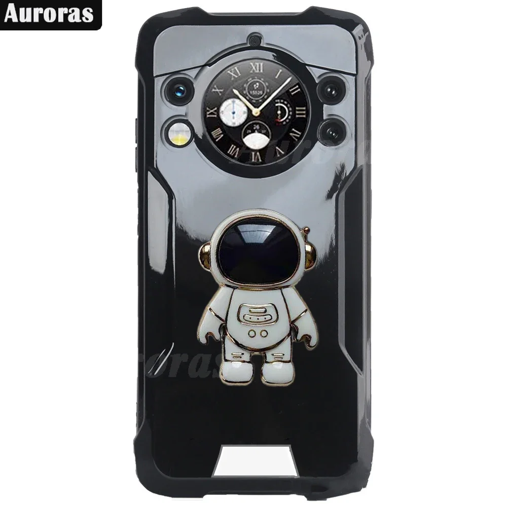 Auroras For FOSSiBOT F101 PRO Case With Astronaut Kickstand Silicone Soft Shell For FOSSiBOT F101P Cover Fundas