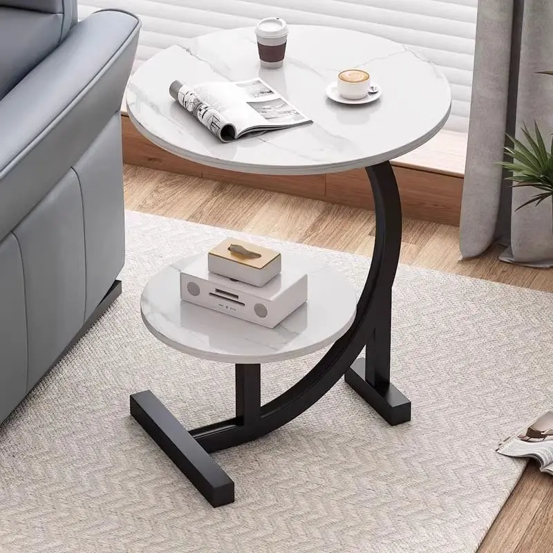 

Versatile Round Side Table: Movable Coffee Table for Living Room, Bedside & Balcony, Creative Minimalist Storage Solution