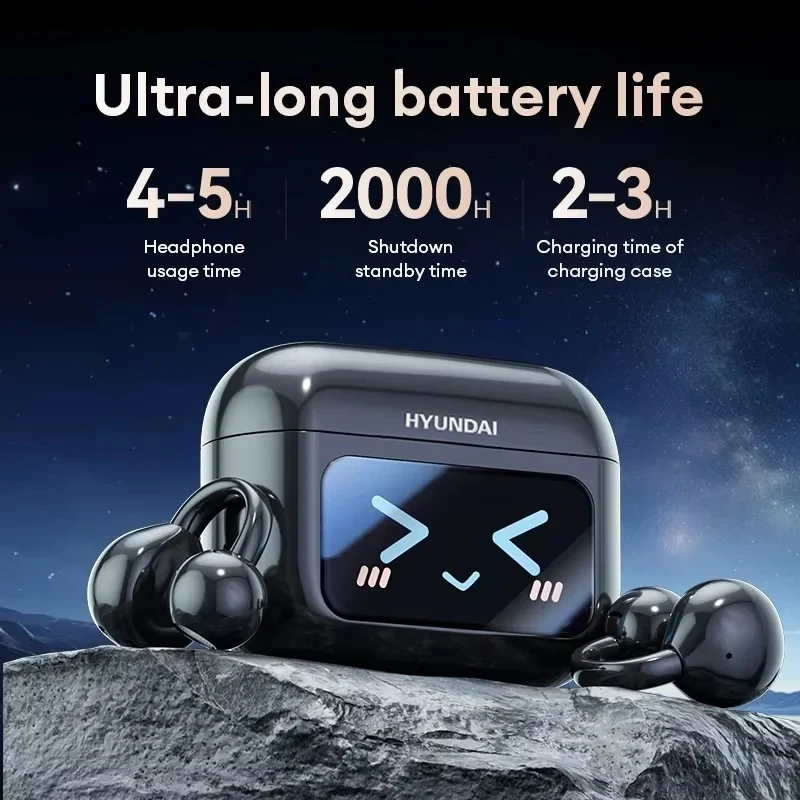 جديد AI سماعات بلوتوث مع شاشة تعمل باللمس فراشة أقراط الديكور اللاسلكية قرط كبس نوع غير في الأذن سماعة أذن مقاومة للماء #5