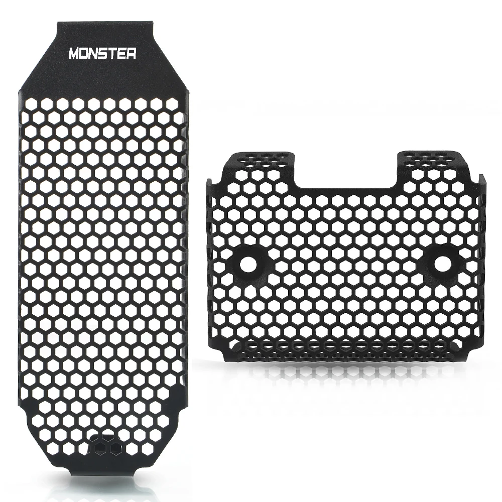 Monster 797 Voltage Regulator Rectifier Cover Grille Oil Cooler Guard Protector Protection For Ducati Monster 797+ 2017 - 2020