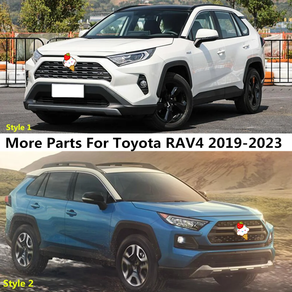 Per Toyota RAV4 2019 2020 2021 2022 2023 Adesivo Corpo Paraurti Motore Trim Anteriore Inferiore Griglia Griglia Bordo Pannello Telaio 1PCS