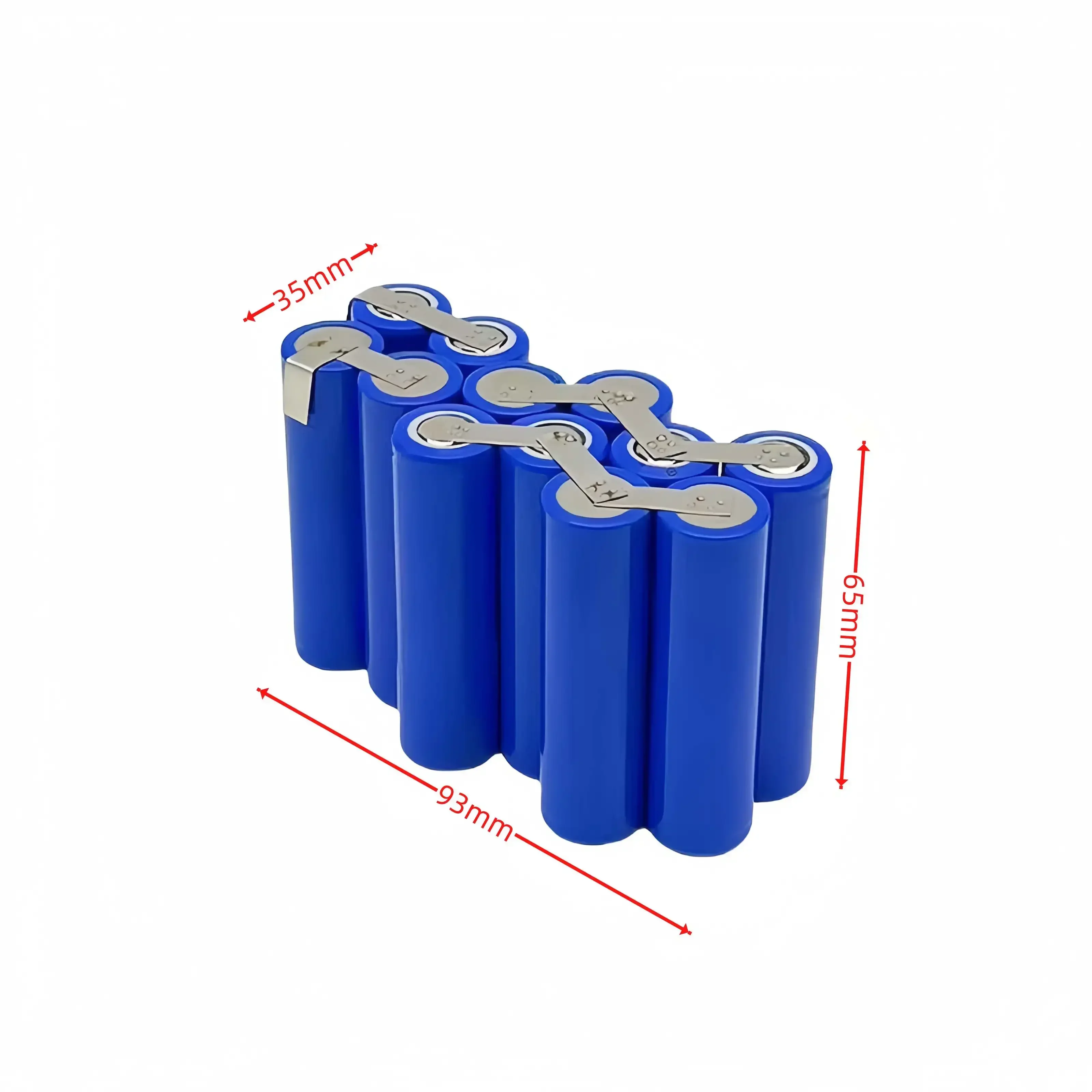 6S2P 18650 lithium battery pack customized 21V/25.2V battery welding 1800mAh battery