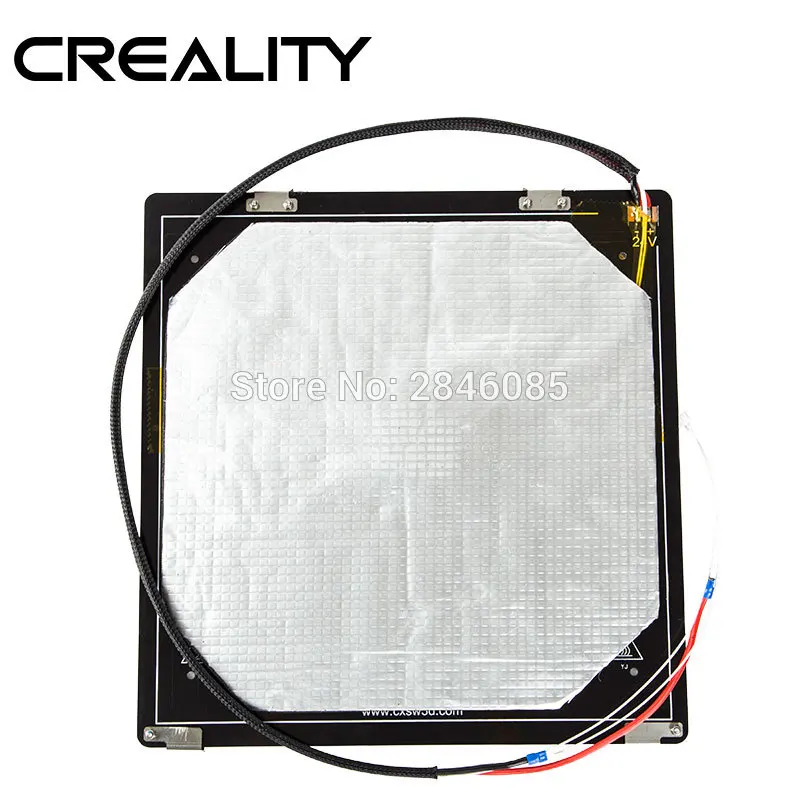 

CR-X 24V 310x320X3MM 430W Heated Bed Plate Cable MK3 Aluminum Hotbed For CREALITY 3D CR-10S Pro CR-10S Pro V2 3d Printer Parts