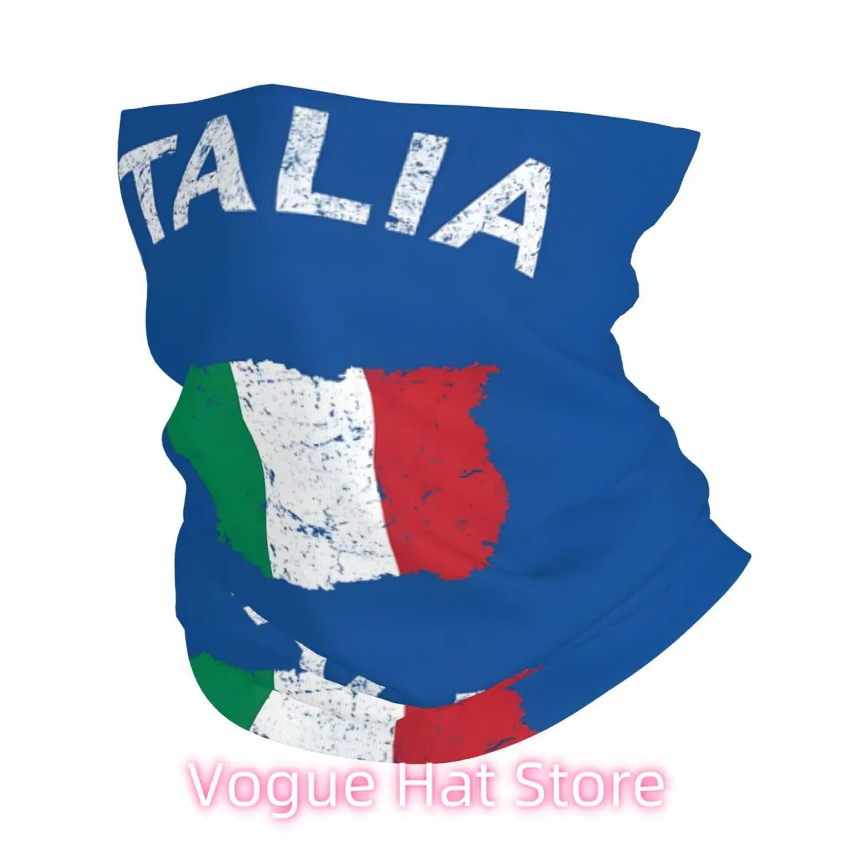 

Vintage Italian Flag Bath Mat Bandana Neck Cover Printed Wrap Scarf Multi-use Cycling Riding for Men Unisex Thin